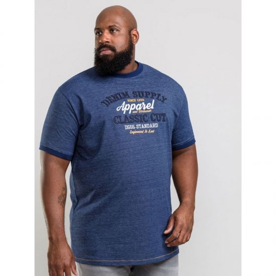 D555 Kody T-shirt Navy - T-shirts - T-shirts i store størrelser - 2XL-14XL