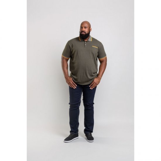 D555 Marshall Polo Khaki - Polotrøjer - Polotrøjer 2XL-8XL