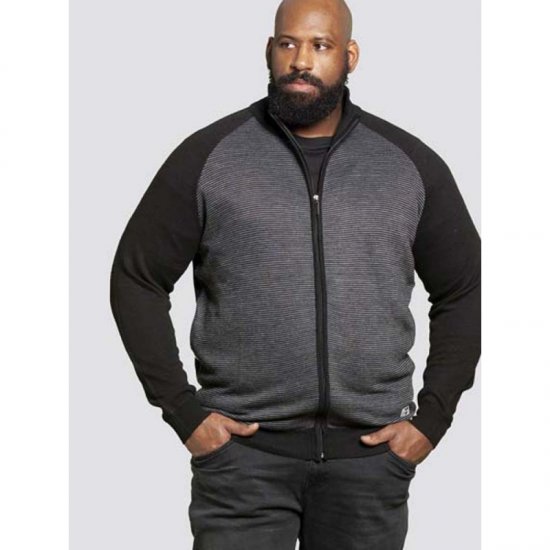 D555 Tanner Sweater Black - Trøjer og hættetrøjer - Trøjer og Hættetrøjer i store størrelser - 2XL-14XL