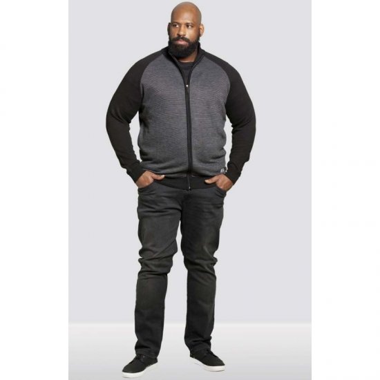 D555 Tanner Sweater Black - Trøjer og hættetrøjer - Trøjer og Hættetrøjer i store størrelser - 2XL-14XL