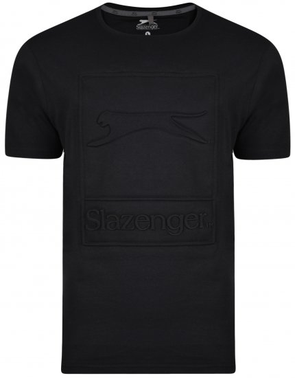 Slazenger Kurtis T-shirt Black - T-shirts - T-shirts i store størrelser - 2XL-14XL