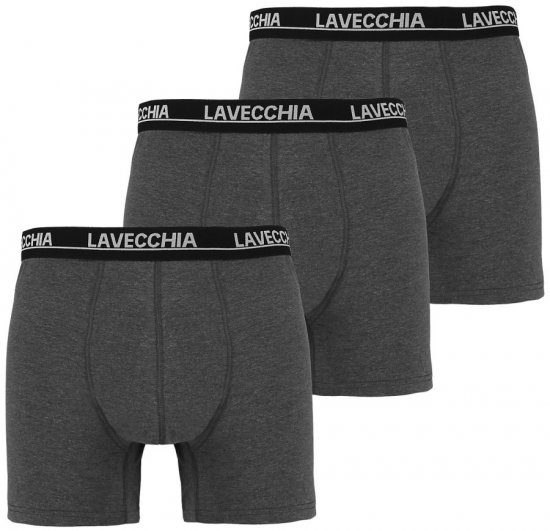 Lavecchia 1020 Boxershorts 3-pack Charcoal - Undertøj og badetøj - Badetøj og Undertøj i store størrelser 