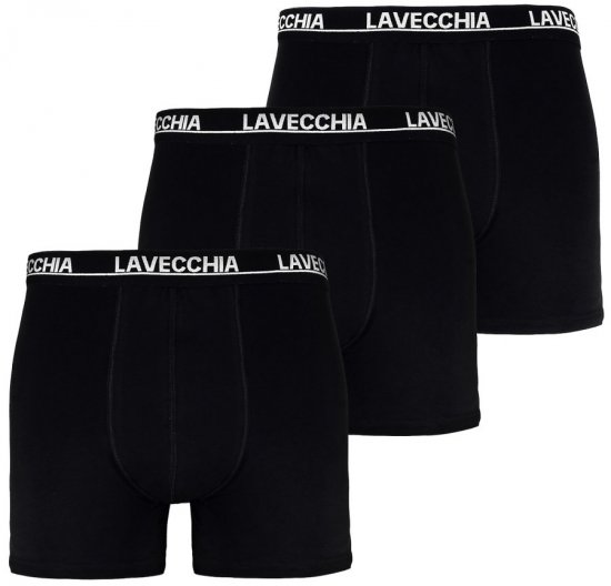 Lavecchia 1020 Boxershorts 3-pack Black - Undertøj og badetøj - Badetøj og Undertøj i store størrelser 