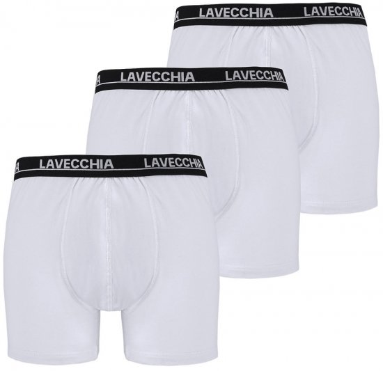 Lavecchia 1020 Boxershorts 3-pack White - Undertøj og badetøj - Badetøj og Undertøj i store størrelser 