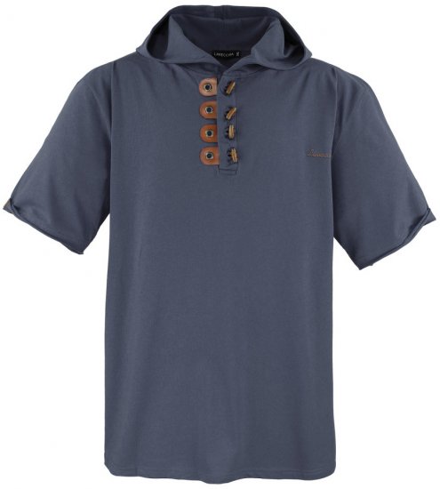 Lavecchia 609 T-shirt with Hoodie Dark Grey - T-shirts - T-shirts i store størrelser - 2XL-14XL