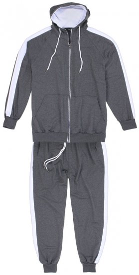 Lavecchia 611 Tracksuit Charcoal - Tracksuits - Tracksuits i store størrelser til mænd