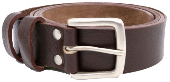 D555 Liam Hand Crafted Real Leather Belt, 3,7cm - Bælter - Store Bælter - W40-W70/2XL-8XL