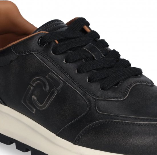 Liu Jo Running 01 Leather Sneakers Black - Herresko 40-52 - 