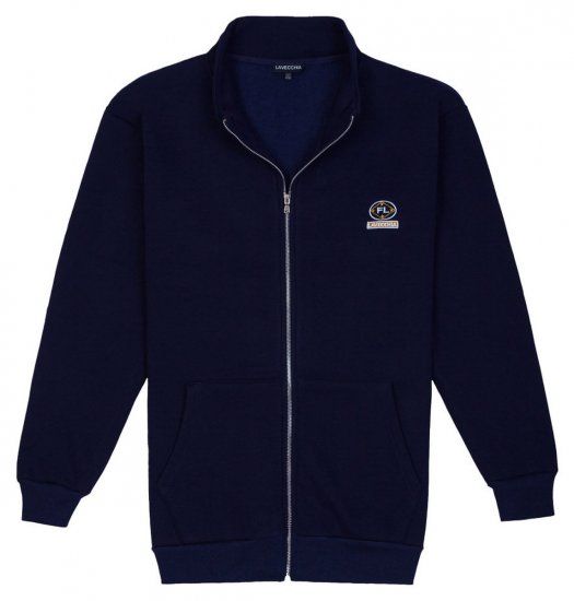 Lavecchia 2027 Sweatshirt med lynlås Mørkeblå - Trøjer og hættetrøjer - Trøjer og Hættetrøjer i store størrelser - 2XL-14XL