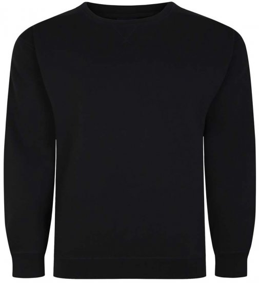 Espionage LW016A sweatshirt sort - Trøjer og hættetrøjer - Trøjer og Hættetrøjer i store størrelser - 2XL-14XL