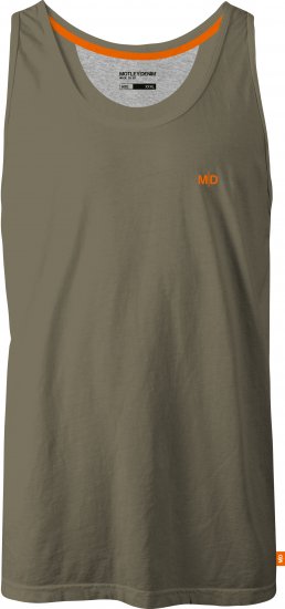 Motley Denim Madrid Tank top Dark Khaki - T-shirts - T-shirts i store størrelser - 2XL-14XL