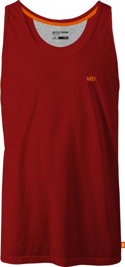 Motley Denim Madrid Tank top Red - T-shirts - T-shirts i store størrelser - 2XL-14XL