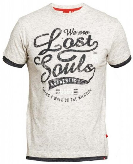 D555 Maiden T-shirt Off White - T-shirts - T-shirts i store størrelser - 2XL-14XL