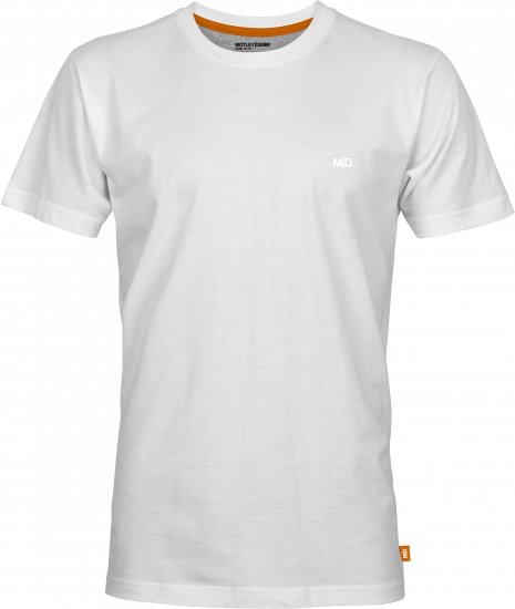Motley Denim Malaga T-Shirt White - T-shirts - T-shirts i store størrelser - 2XL-14XL