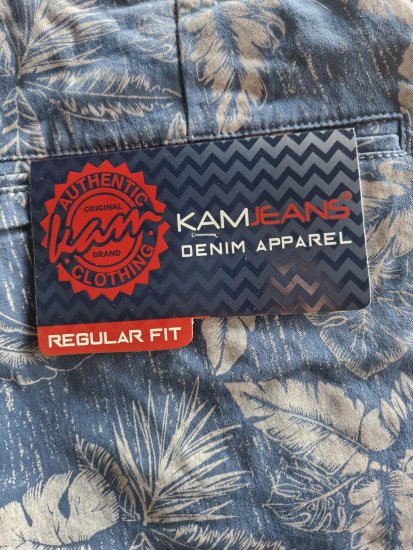 Kam Jeans 340 Dress Shorts Denim Blue - Shorts - Shorts i store størrelser - W40-W60