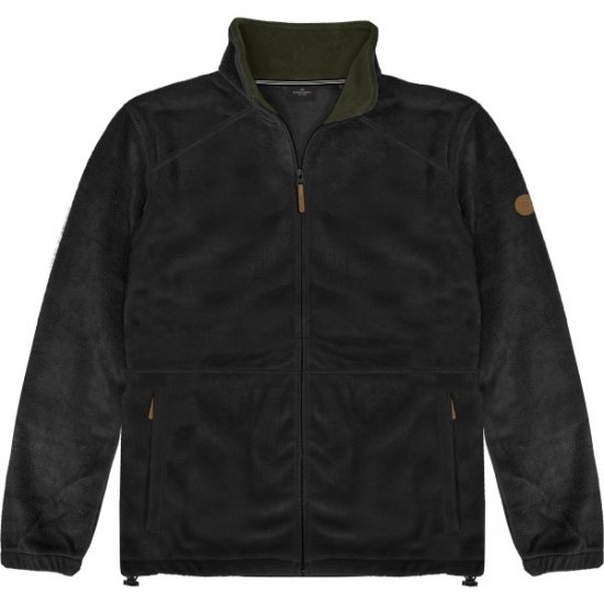 Double Outfitters MFT-7088 Fleece Full-Zip Jacket Black - Jakker - Jakker i store størrelser, 2XL- 12XL