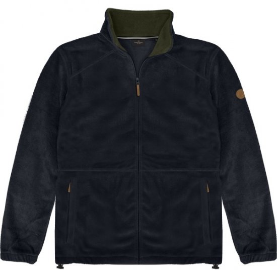 Double Outfitters MFT-7088 Fleece Full-Zip Jacket Navy - Jakker - Jakker i store størrelser, 2XL- 12XL