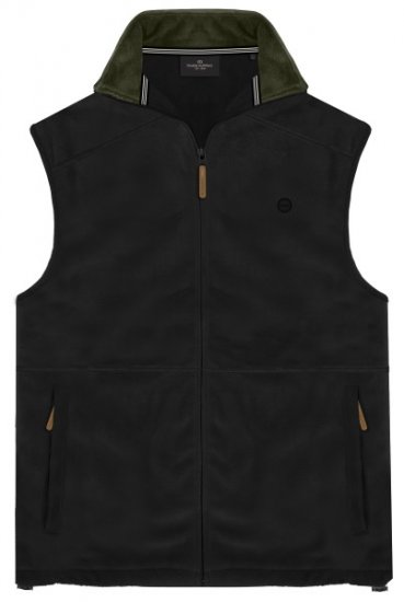 Double Outfitters MFT-7089 Sleeveless Fleece Vest Black - Jakker - Jakker i store størrelser, 2XL- 12XL