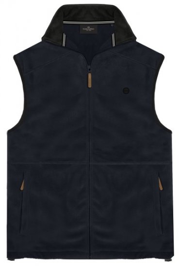 Double Outfitters MFT-7089 Sleeveless Fleece Vest Navy - Jakker - Jakker i store størrelser, 2XL- 12XL