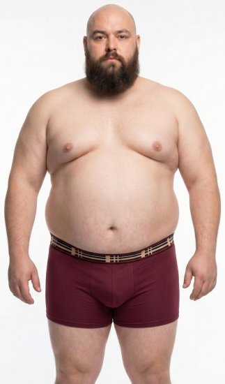 20 Nodi 979 Boxershorts 3-pak Vinrød/Grå/Mørkeblå - Boxershorts - Boxershorts til Store Mænd