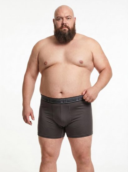 20 Nodi 979 Boxershorts 3-pak Vinrød/Grå/Mørkeblå - Boxershorts - Boxershorts til Store Mænd
