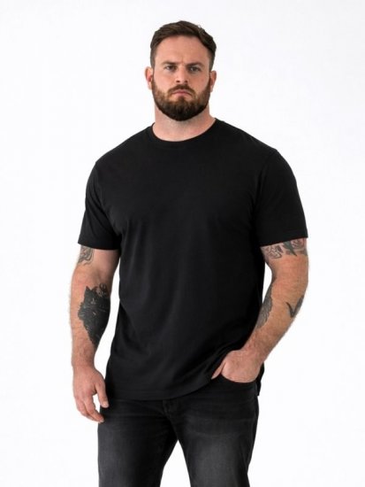 D555 Smartly T-shirt med rund hals Sort 5-pak - T-shirts - T-shirts i store størrelser - 2XL-14XL