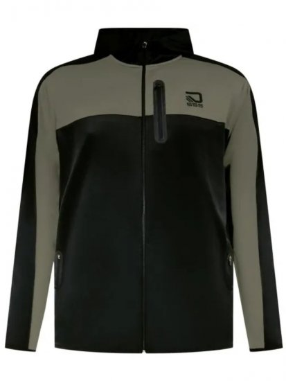 D555 Southport Hoodie med lynlås Sort - Trøjer og hættetrøjer - Trøjer og Hættetrøjer i store størrelser - 2XL-14XL