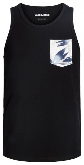 Jack & Jones Honolulu Pocket Tanktop Black - T-shirts - T-shirts i store størrelser - 2XL-14XL