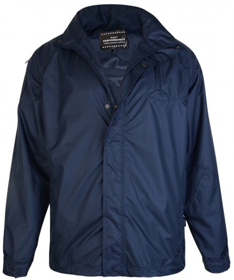 Kam Jeans KV01 Regnjakke Mørkeblå TALL - HERRETØJ MT-6XLT - Tøj til høje mænd