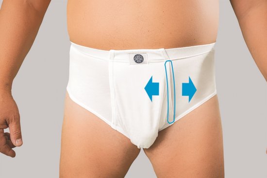20 Nodi Combed Cotton Jersey Briefs with High Side Cut and Side Opening White - Undertøj og badetøj - Badetøj og Undertøj i store størrelser 