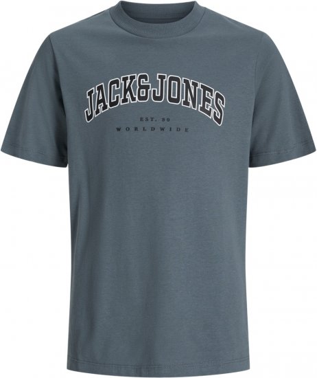 Jack & Jones Caleb Varsity T-Shirt Grey - T-shirts - T-shirts i store størrelser - 2XL-14XL