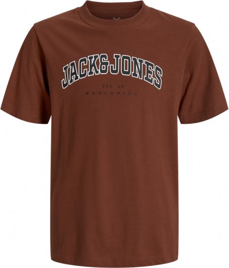 Jack & Jones Caleb Varsity T-Shirt Red - T-shirts - T-shirts i store størrelser - 2XL-14XL