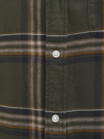 Jack & Jones Classic Flannel Long Sleeve Shirt Green - Skjorter - Skjorter til store mænd 2XL- 8XL