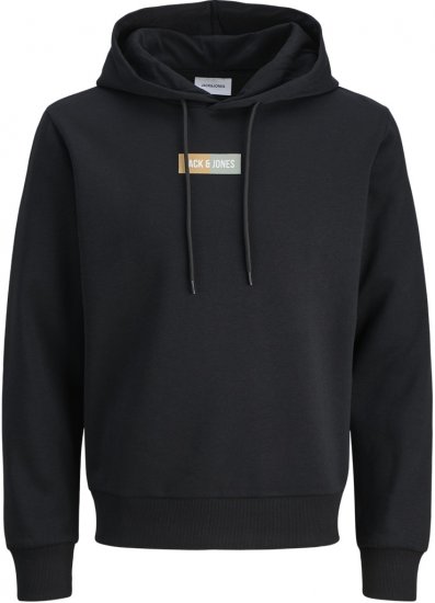 Jack & Jones Pan Hoodie Black - Trøjer og hættetrøjer - Trøjer og Hættetrøjer i store størrelser - 2XL-14XL