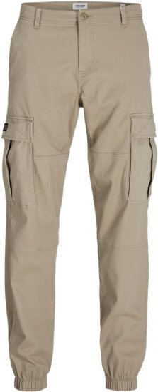 Jack & Jones Jonnie Cuffed Cargo Pants Beige - Jeans og bukser - Herrejeans og bukser i store størrelser W40-W70
