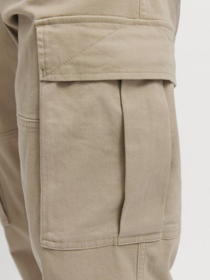 Jack & Jones Jonnie Cuffed Cargo Pants Beige - Jeans og bukser - Herrejeans og bukser i store størrelser W40-W70