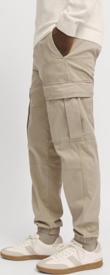Jack & Jones Jonnie Cuffed Cargo Pants Beige - Jeans og bukser - Herrejeans og bukser i store størrelser W40-W70