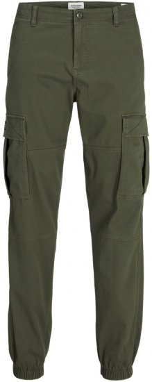 Jack & Jones Jonnie Cuffed Cargo Pants Green - Jeans og bukser - Herrejeans og bukser i store størrelser W40-W70