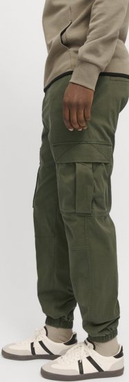 Jack & Jones Jonnie Cuffed Cargo Pants Green - Jeans og bukser - Herrejeans og bukser i store størrelser W40-W70