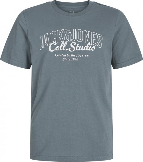 Jack & Jones Makoto T-shirt Grey - T-shirts - T-shirts i store størrelser - 2XL-14XL