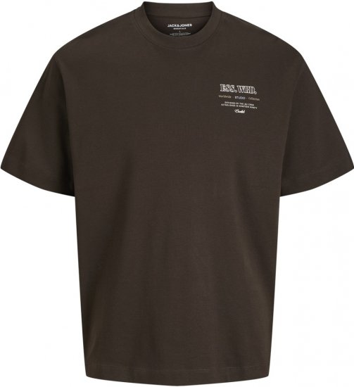 Jack & Jones Urban Edge Studio T-shirt Brown - T-shirts - T-shirts i store størrelser - 2XL-14XL