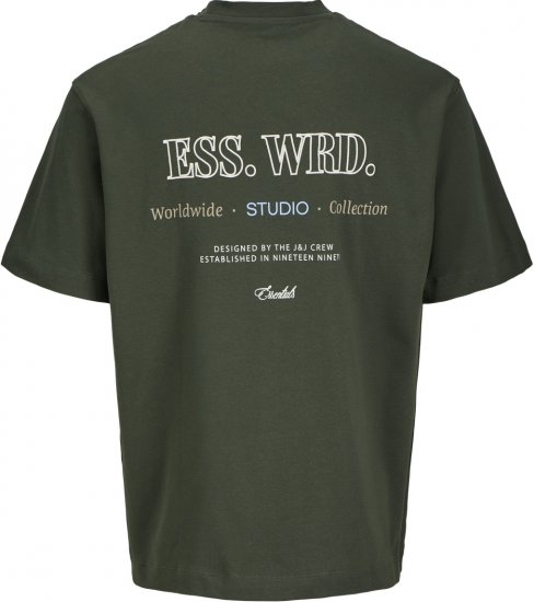 Jack & Jones Urban Edge Studio T-shirt Green - T-shirts - T-shirts i store størrelser - 2XL-14XL
