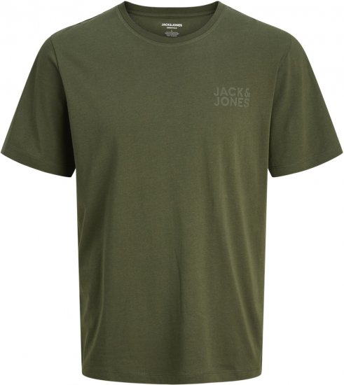 Jack & Jones CORP Logo T-Shirt Green - T-shirts - T-shirts i store størrelser - 2XL-14XL