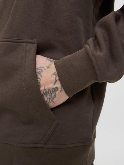 Jack & Jones Soho Hoodie Brown - Trøjer og hættetrøjer - Trøjer og Hættetrøjer i store størrelser - 2XL-14XL