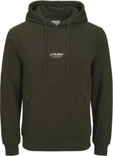 Jack & Jones Soho Hoodie Green - Trøjer og hættetrøjer - Trøjer og Hættetrøjer i store størrelser - 2XL-14XL