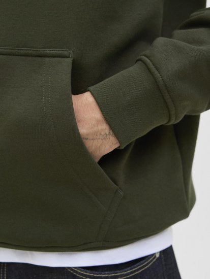 Jack & Jones Soho Hoodie Green - Trøjer og hættetrøjer - Trøjer og Hættetrøjer i store størrelser - 2XL-14XL