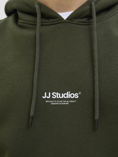 Jack & Jones Soho Hoodie Green - Trøjer og hættetrøjer - Trøjer og Hættetrøjer i store størrelser - 2XL-14XL