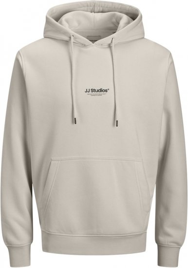 Jack & Jones Soho Hoodie Grey - Trøjer og hættetrøjer - Trøjer og Hættetrøjer i store størrelser - 2XL-14XL