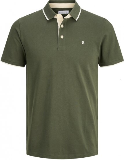 Jack & Jones Paulos Polo Short Sleeve Green - Polotrøjer - Polotrøjer 2XL-8XL