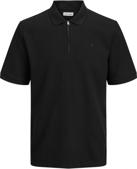Jack & Jones Austin Polo Short Sleeve Black - Polotrøjer - Polotrøjer 2XL-8XL